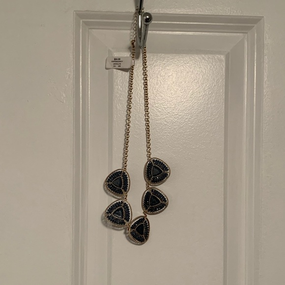 NEW!! Francesca’s navy beaded necklace - Picture 3 of 5